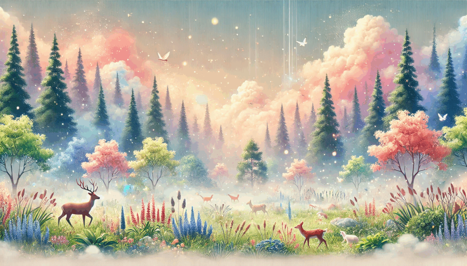 Paysage sylvestre apaisant