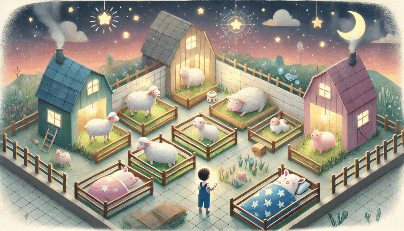 Animaux endormis nuit