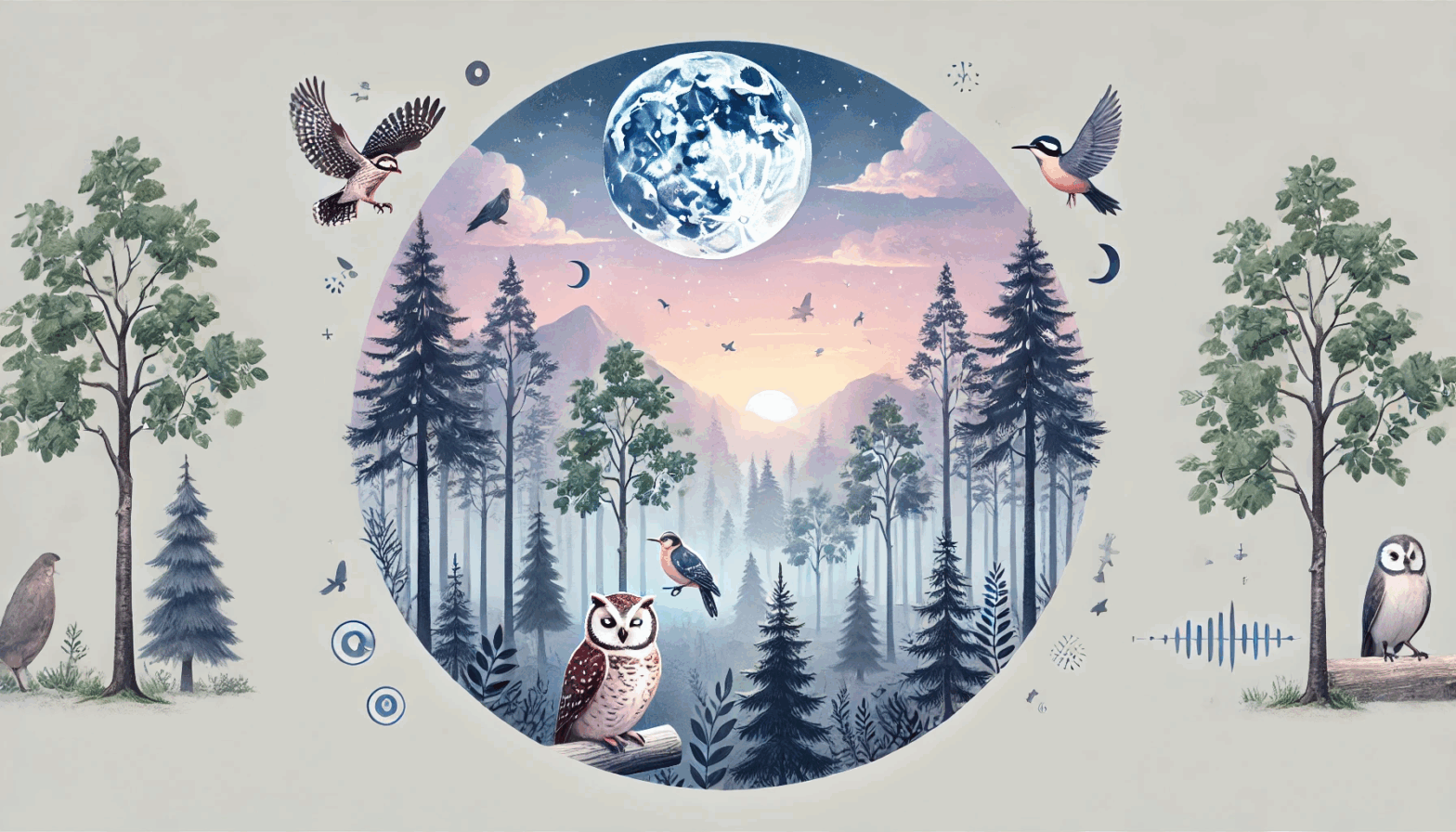 Forêt crépusculaire chant